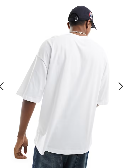 ADPT oversized t-shirt in white