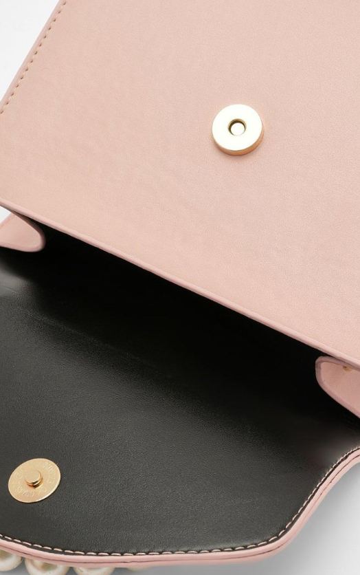 Boohoo Pearl Handle Grab Bag - blush