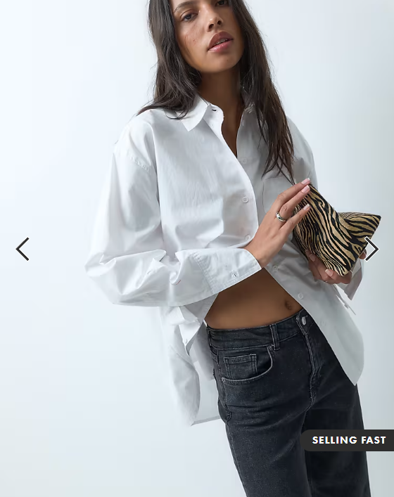 ONLY Juicy high waist wide leg jeans in washed black