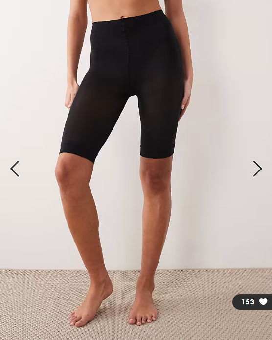 ASOS DESIGN anti-chafing shorts in black