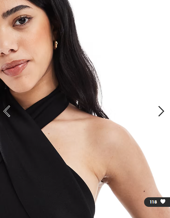 TFNC crepe halter neck maxi dress with thigh split in black