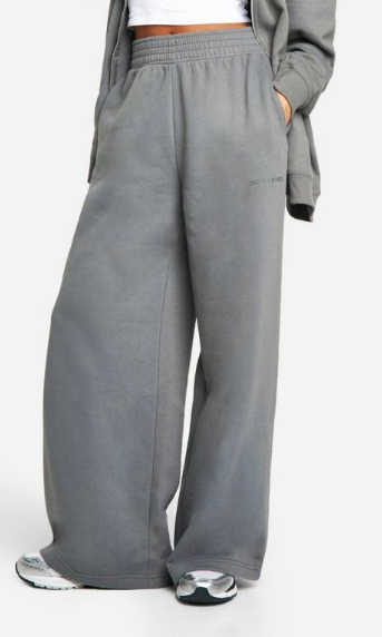 Dsgn Studio Embroidered Straight Leg Jogger - charcoal