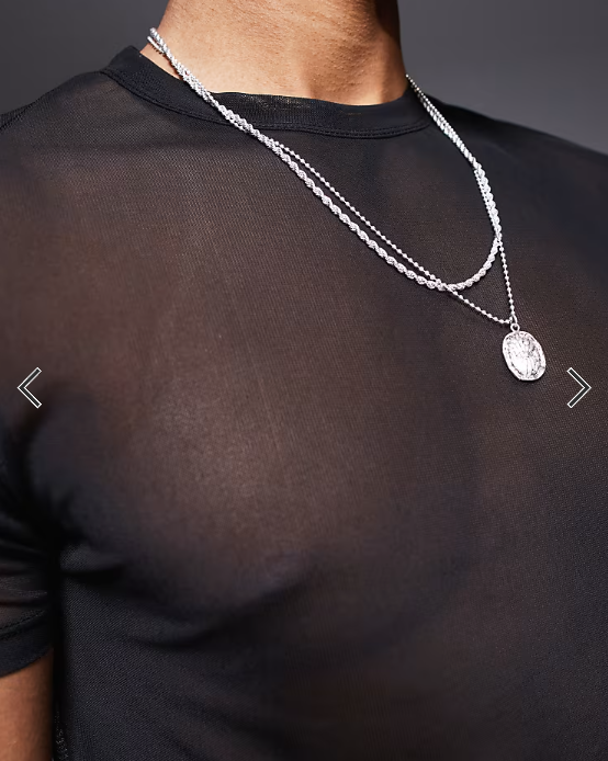 ASOS DESIGN muscle fit t-shirt in black mesh .