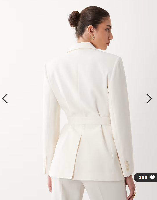 Mango Iguana tailored blazer in pastel