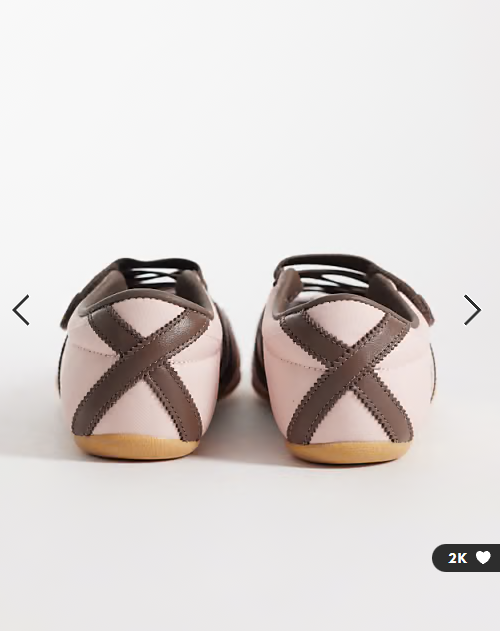 adidas Originals Tokyo mary jane flats in light pink and brown