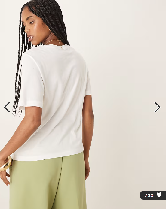 JDY t-shirt in white