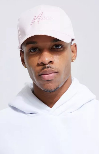 Man Script Embroidered Cap