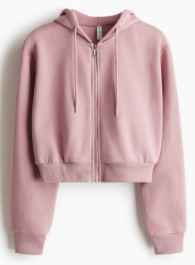 H&M - SHORT HOODED SWEATSHIRT JACKET