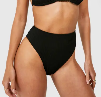 Boohoo High Waisted Bikini Bottoms Set