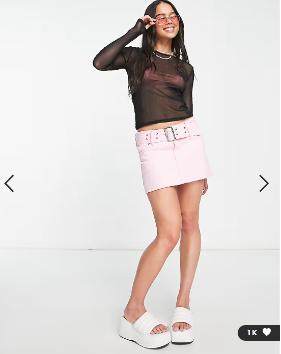 Noisy May mesh top in black