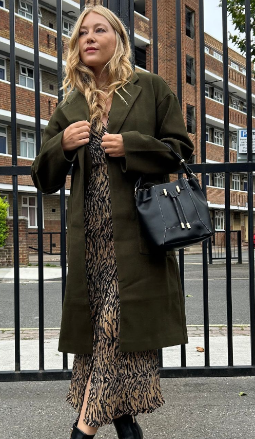 Topshop - asos - Topshop Chuck On Coat In Khaki