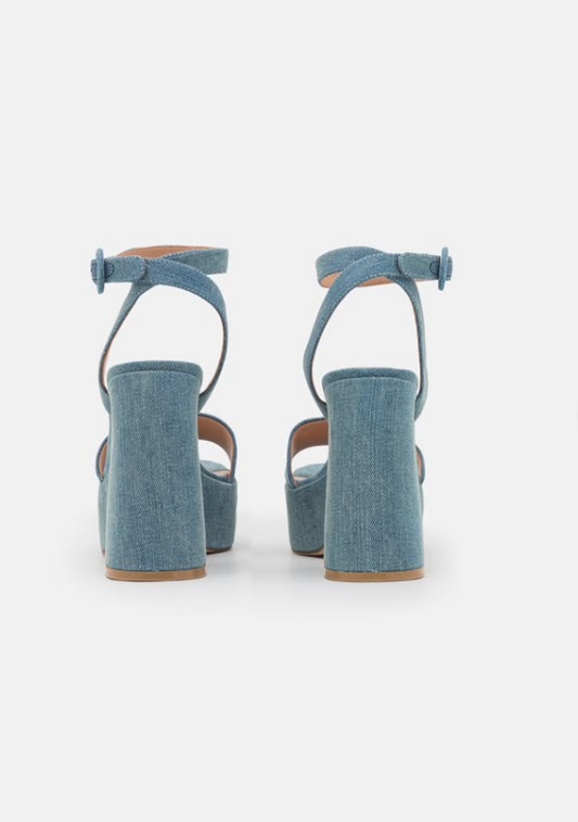 Steve Madden - Platform sandals - blue denim