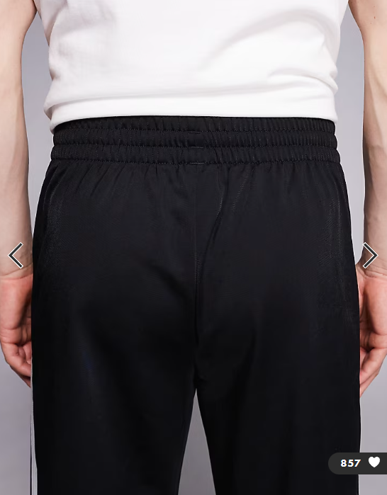 adidas Originals Firebird track pants in black