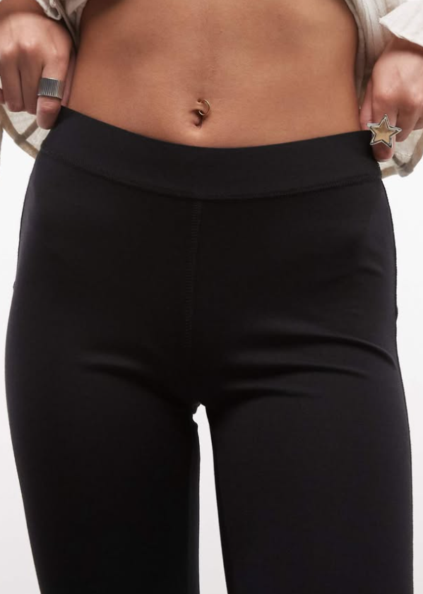 Monki - pull on tailoted trousers with cotton waistband detail