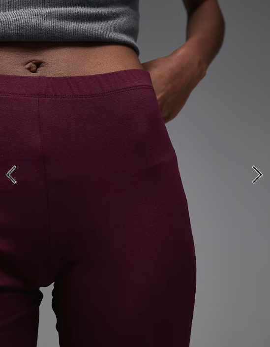 ASOS DESIGN capri legging in plum