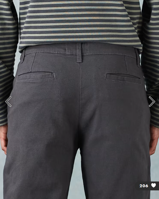 ASOS DESIGN straight chinos in charcoal