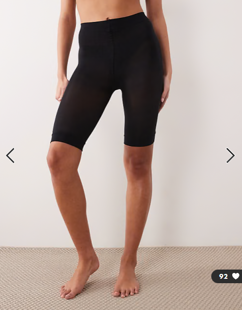 ASOS DESIGN anti-chafing shorts in black