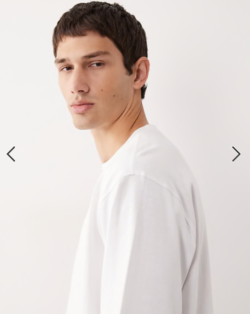 ASOS COLLECTIVE oversized heavyweight long sleeve t-shirt in white