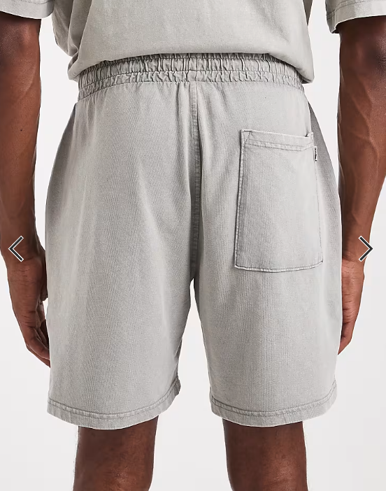 ONLY & SONS sweat short co-ord in washed light grey