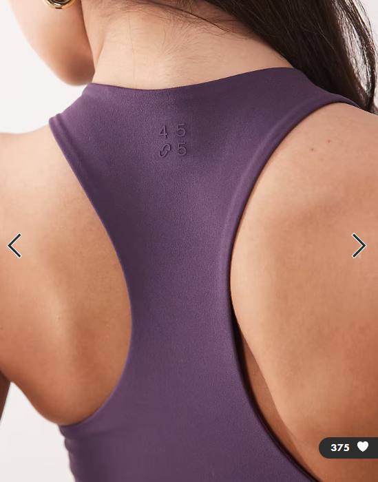 4505 Icon soft touch racer back vest with inner bra and removable padding in heather