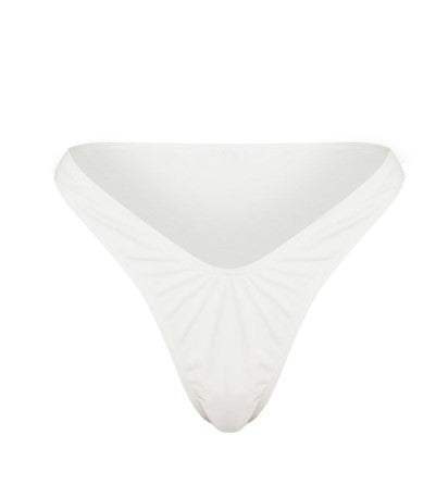 White Brazilian Thong Bikini Bottoms