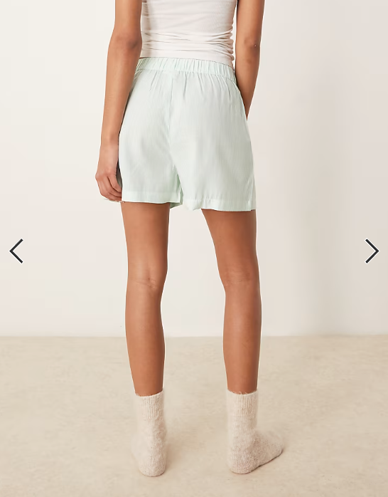 Luna boxer short in green stripe