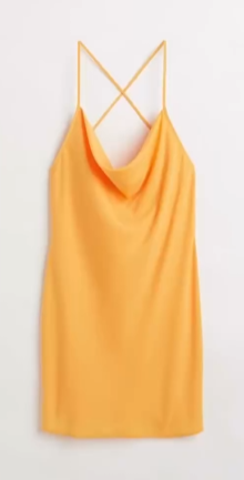 H&M Short Slip dress orange
