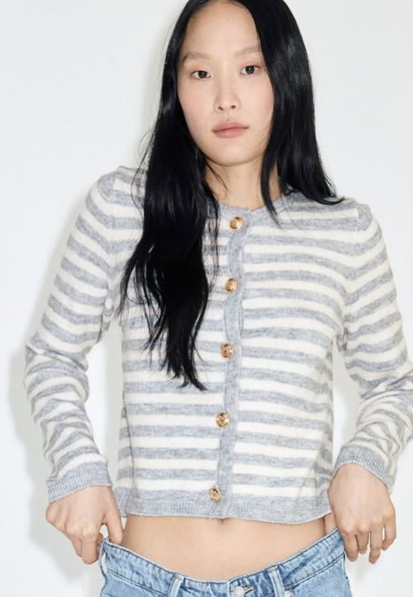 H&M-FITTED CARDIGAN