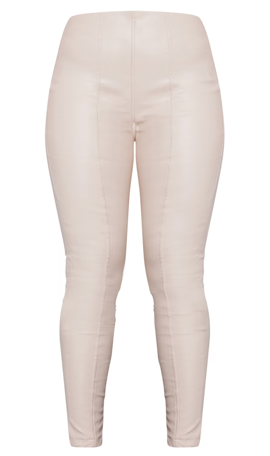 Stone Faux Leather Stretch Leggings