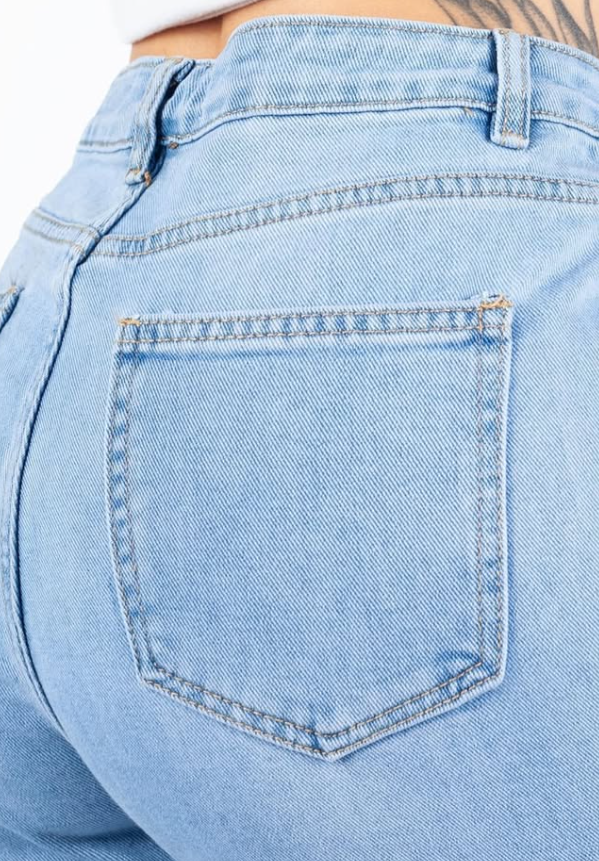 VS Miss - Wide range wide leg jeans met klassieke fit lichtblauw