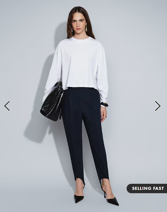 ASOS DESIGN long sleeve boxy cropped t-shirt in white