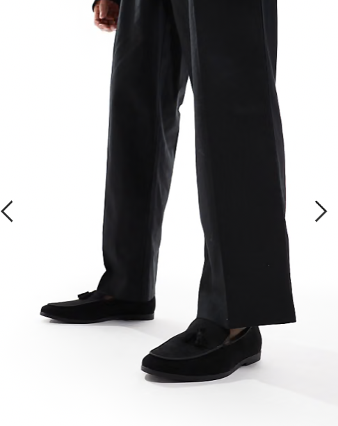 SEQWL Charlie loafers with tassel in faux suede black