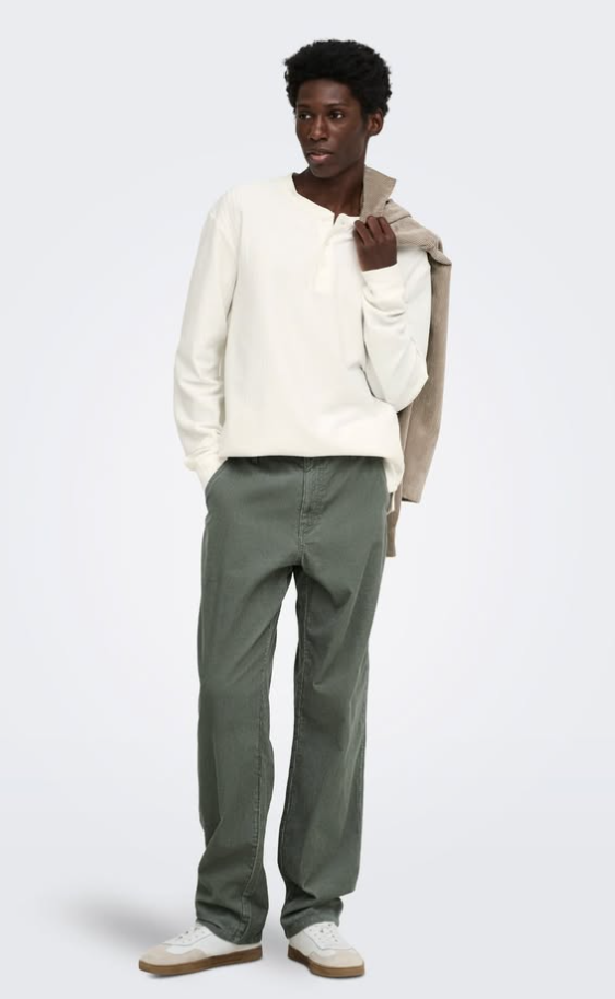Only ONSEDGE STRAIGHT FIT CORDUROY TROUSERS