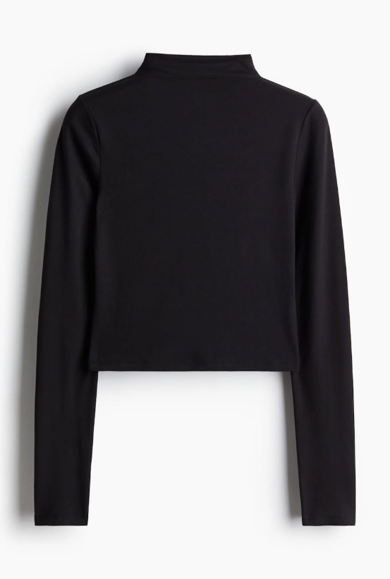 H&M-MOCK TURTLENECK TOP