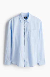 H&M - Regular-Fit Linen Blend Shirt