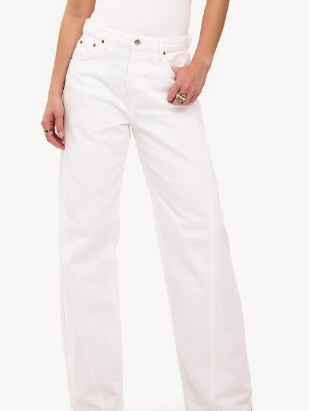 Loavies-white balloon jeans