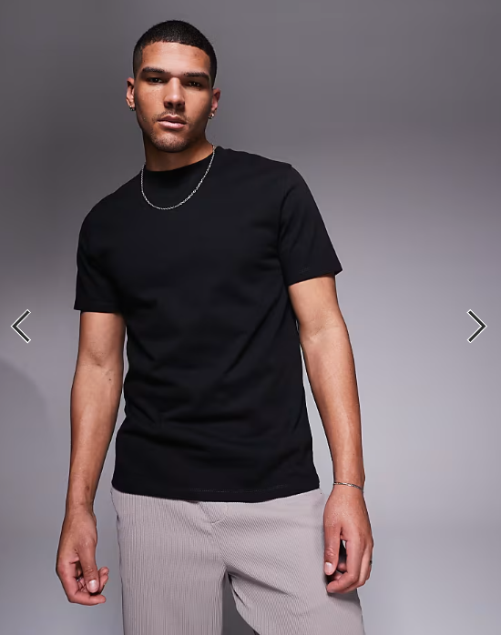 ASOS DESIGN super heavyweight t-shirt with regular fit in black .