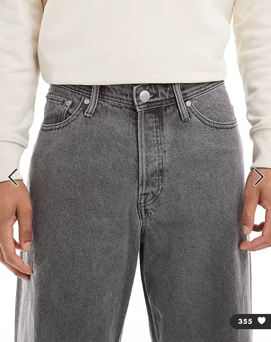 Jack & Jones Dave super baggy jeans in grey