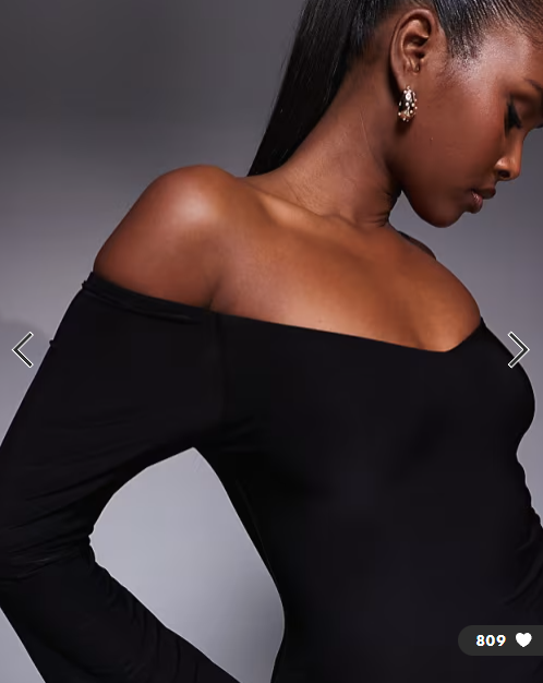 Kaiia exclusive double layered slinky off shoulder fluted drape sleeve mini dress in black