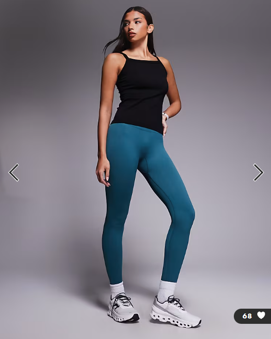 4505 seamless rib high neck 90s active singlet in black