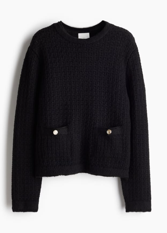H&M - POINTELLE KNIT SWEATER