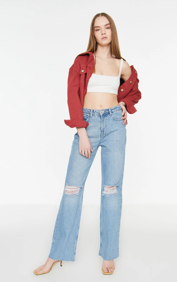 High Waist Leg Jeans