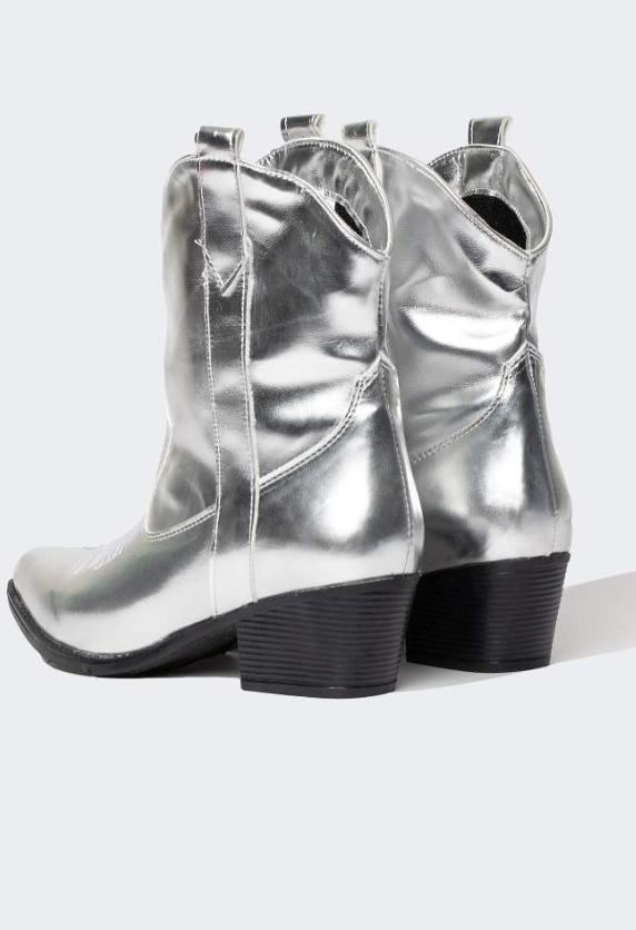 Faux Leather High Sole Boot