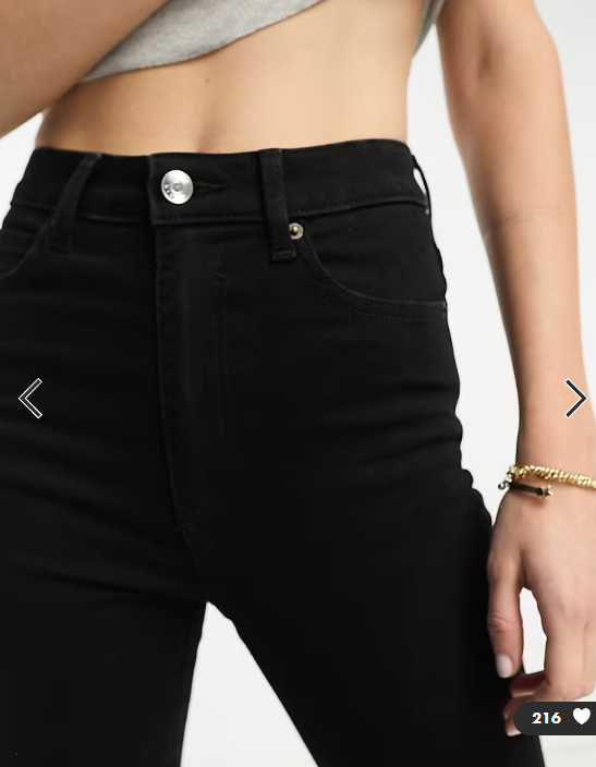ASOS DESIGN Tall skinny jeans in black
