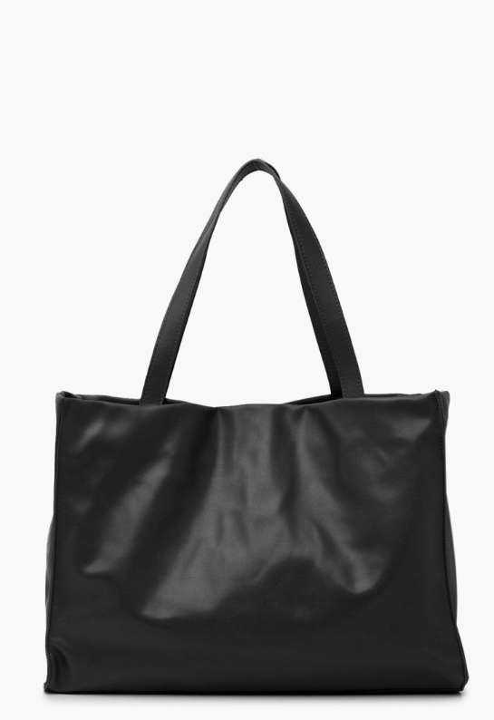 Soft Shopper Tote Bag - black