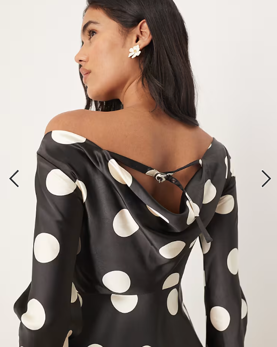 Free People Tigre printed mini dress in black combo