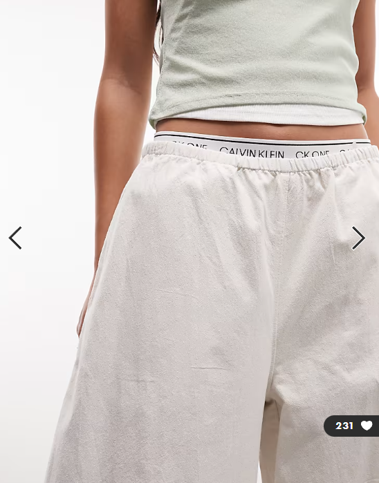 Weekday barrel parachute pants in off-white