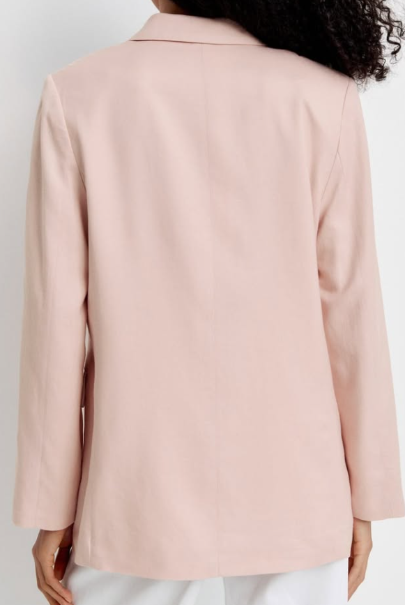 H&M-LINEN-BLEND BLAZER