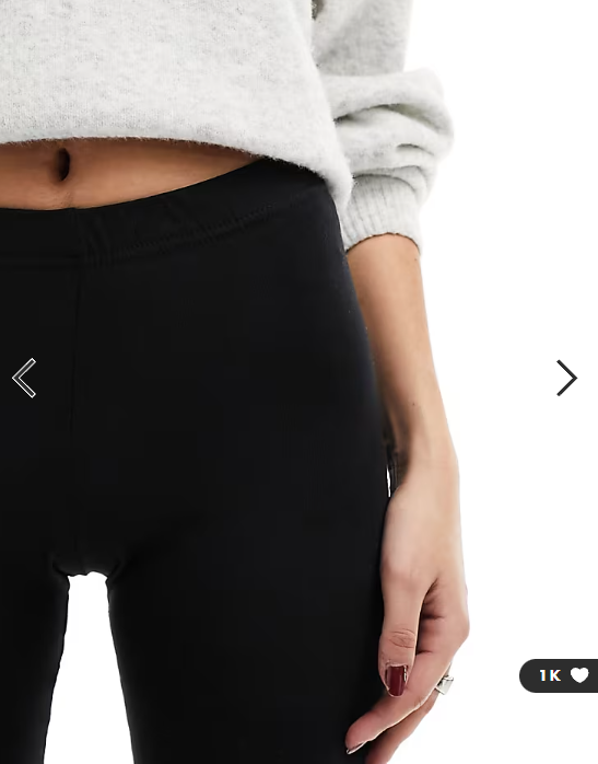 Pieces high waisted leggings in black