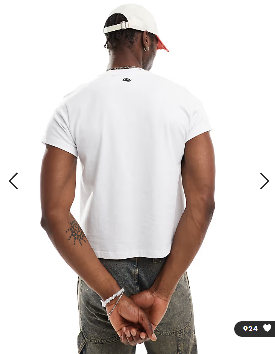 Reclaimed Vintage slim crop boxy t-shirt in white.